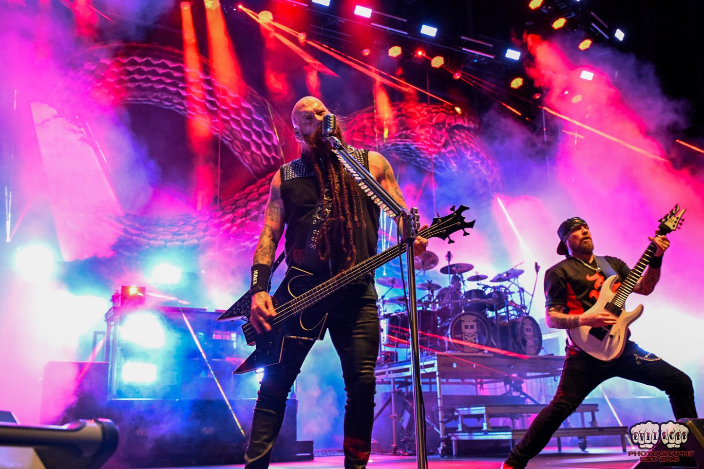 Signed and stage worn Andy James jersey - Black & Red 33 - red sides - Hersey