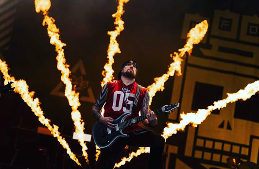 Signed and stage worn Andy James jersey - ffdp 05 Red/White nfl sleeveless